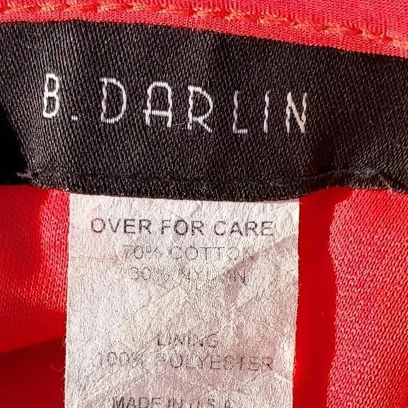 B. Darlin Peach Lace Mini Dress Size 1/2 - Picture 12 of 13